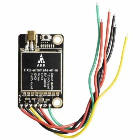 AKK FX2 Ultimate Mini 5,8 GHz 40CH 25mW/200mW/600mW/1200mW Umschaltbarer FPV-Sender für RC FPV Racing Drone RC Quadcopter UAV